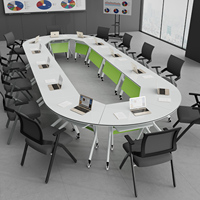 Table de bureau convertible pliable en bois massif moderne - Bureau réglable écologique pour usage domestique, commercial et en immeuble de bureaux