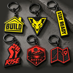 Llavero de PVC Personalizado para Aventuras, Anillo de Llaves de Goma Suave para Exteriores, Fabricación OEM ODM - Product Image 1