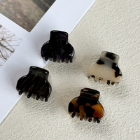 Pince à cheveux en acétate simple de style français, petite pince latérale mignonne pour femme, fascinateur facile à manipuler, colorée, pour usage quotidien
