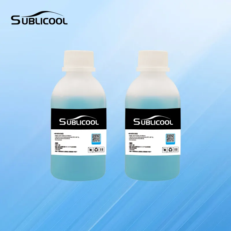 محلول Sublicool DTF لتنظيف رؤوس الطباعة من أجل قماش تي شيرت DTF القطني محلول تنظيف طابعة الحبر الطباعة على الطبقات المباشرة