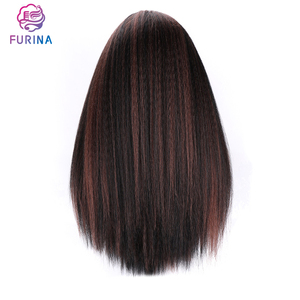 Furina Venta caliente estilo sintético u-parte peluca larga yaki pelo trenzado recto <span class=keywords><strong>para</strong></span> pelucas negras - Product Image 3