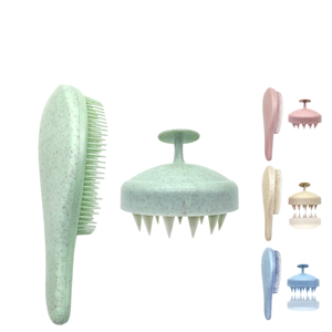 Hot bán cầm tay Silicone massage tóc bàn chải làm sạch da đầu và smoothingexfoliator Bàn chải tóc - Product Image 3