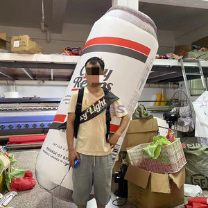 Attraktives Werbe-Rucksack-Kostüm: Aufblasbare Flasche, Laufendes Aufblasbares Bierdosen-Kostüm für Promotionen zum Verkauf - Product Image 1