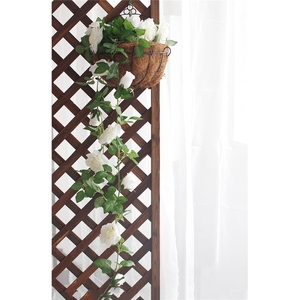 LUYI - Rosas Artificiales <span class=keywords><strong>de</strong></span> Seda Blancas y Rojas, Flores Largas para Boda, Guirnalda <span class=keywords><strong>de</strong></span> Flores Doradas para Boda, Día <span class=keywords><strong>de</strong></span> San Valentín - Product Image 4