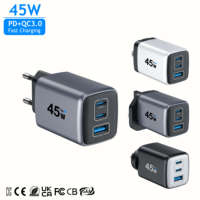 Chargeur mural USB C super rapide 45W PD Type C, chargeur rapide 45 watts pour Samsung Galaxy Note 20 S20