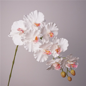 BF-OD06-1 Flor de Orquídea Artificial de Tallo Único con 9 Cabezas, Tacto Real, Látex, Color Blanco, <span class=keywords><strong>Rosa</strong></span>, Morado, Orquídea Phalaenopsis <span class=keywords><strong>Azul</strong></span> - Product Image 3
