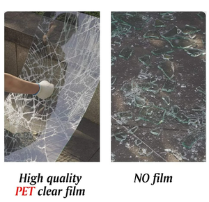 Película de ventana de tinte de coche de 12mil de alto espesor película de protección de vidrio de seguridad película de construcción transparente - Product Image 2