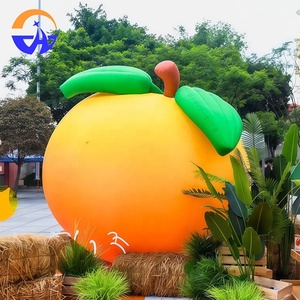 Nông dân thị trường quầy Bar chiếu sáng sân khấu đạo cụ quảng cáo; mô hình không khí trái cây màu cam hồng; mô hình không khí đào vàng bơm hơi - Product Image 1