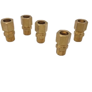 Raccord de tuyauterie hydraulique en laiton de haute qualité, manchon de compression, raccord pneumatique rapide à barbelures pour tuyau - Product Image 1