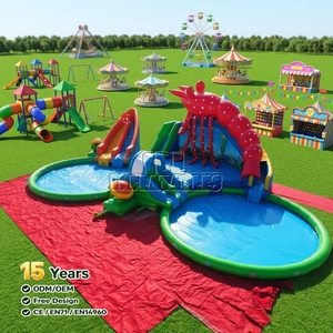 <span class=keywords><strong>Parc</strong></span> <span class=keywords><strong>aquatique</strong></span> gonflable géant certifié CE pour la location commerciale, toboggan <span class=keywords><strong>aquatique</strong></span> en PVC pour tous les âges, combo piscine et zone de jeux aquatiques - Product Image 5