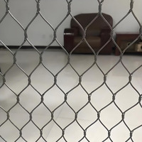 Filet de protection en maille flexible en acier inoxydable tissé à la main pour volières de zoo, grandes cages à oiseaux et enclos animaliers