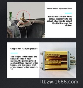 Cap pita listrik tanggal produksi baru untuk pencetakan kode batang otomatis terus-menerus aplikasi makanan mudah dioperasikan - Product Image 5