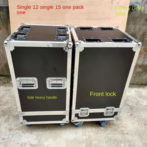 音频线空气箱柜单15英寸双15英寸jbl715音频铝合金工具箱包装在一个。