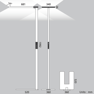 Lampe de sol de haute qualité à la mode, détection micro-onde, éclairage de bureau <span class=keywords><strong>E296</strong></span> - Product Image 5