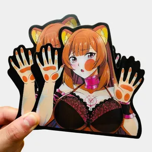 3D наклейка Waifu линзовидная наклейка для сексуальной девушки аниме картонная наклейка waifu