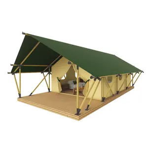 Tente d'hôtel de safari de station d'activités de camping de famille imperméable de prix usine