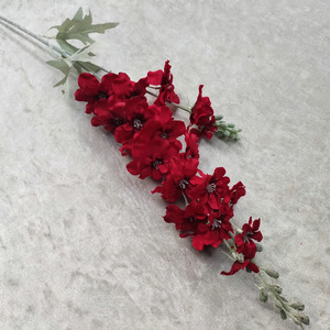 Bouquet di Fiori Artificiali Delphinium a Due <span class=keywords><strong>Rami</strong></span>, Multicolore, Lunga Durata, per Matrimoni, Lauree, Pasqua, Decorazioni per la Casa - Product Image 6