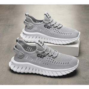 Men's Fly-Weave Breathable Casual Work Boots with Thick Soles for <b>Driving</b>, Outdoor Sports and Running <b>Shoes</b> - Product Image 1