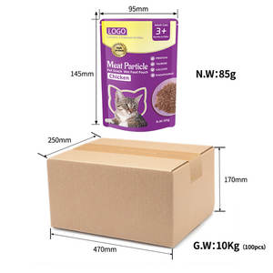 ללא גרגרים מלאים מזון רטוב עדין לחתולים למבוגרים עם כיס עוף בג'לי 85 גרם מזון לחיות מחמד למכירה סיטונאית - Product Image 3