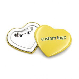 Pins de Metal con Forma de Corazón, Personalizables, de Plástico/Chapa Metálica, para Souvenirs, Regalos Promocionales de Empresa, Muestras de Diseño Gratis - Product Image 4