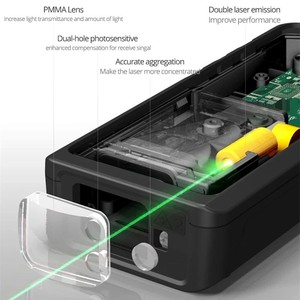 Télémètre laser numérique SNDWAY SW-50/70/100GT, télémètre laser professionnel rechargeable, télémètre laser vert - Product Image 4