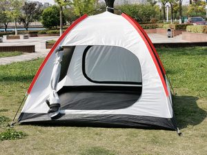 Tente de camping quatre saisons SILVERLINE, trois chambres, un salon, type Trigone/V, toit de 3000+ mm, 3-4 personnes, nylon durable - Product Image 4