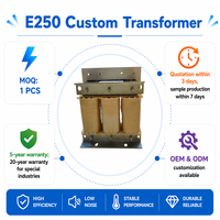 Transformateur de puissance industriel sec à isolation triphasée E250 220V 380V 440V 480V pour abaissement de tension