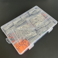 BAXIN Kit de 180 connecteurs de câblage étanches automatiques série DT DT04-2P DT06-2S à 2 broches (gris/noir mâle et femelle)
