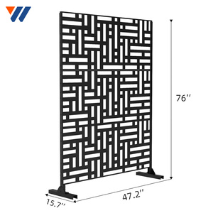 YW phần cứng tùy chỉnh bán buôn gỉ corten laser cắt ngoài trời Vườn màu xanh lá cây hàng rào riêng tư trang trí màn hình - Product Image 2