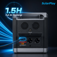 Générateur solaire Solarplay Q2501 2400W pour la maison, station d'alimentation portable 2160Wh, système de stockage d'énergie portable
