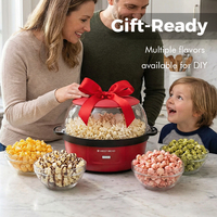 Machine à Popcorn Style Tasse 800W Qualité Cinéma Unité de Comptage Intégrée