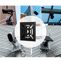 Support d'angle de montage latéral en acier inoxydable avec cerceau pour caméra de sécurité CCTV