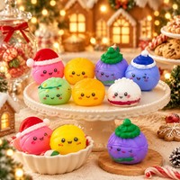 Calendrier de l'Avent de Noël 2026 – Coffret Cadeau 24 Pièces Boîte Mystère Squishy Dumpling pour Enfants – Jouet Anti-Stress à Presser