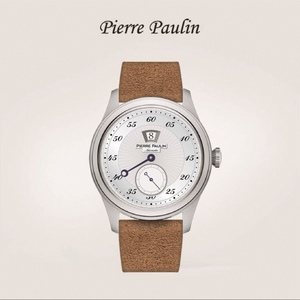 Montre mécanique automatique rétro de 38 mm avec boîtier en acier inoxydable, bracelet en cuir, étanche, unisexe - Product Image 2