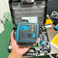 Instrument de projection 12/16 lignes, niveau laser vert haute précision à nivellement automatique, niveau laser précis alimenté par batterie