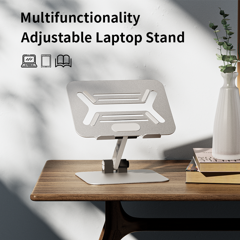 <strong>2026</strong> Hot Selling Aluminum Alloy Cooling Laptop Stand for 7-15 Inch Laptop for Office Table Home Desk Support Customized