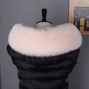MWFur, cuello de piel de zorro de gran tamaño, adorno para capucha, adorno de pelo de zorro hecho a medida para chaqueta, Cuello de piel de moda - Product Image 6