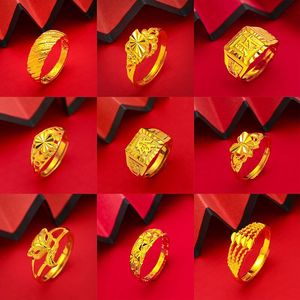 Anello a Stella in Ottone Placcato Oro YL all'Ingrosso per Uomo e Donna, Stile Matrimonio, Benedizione e Fortuna - Product Image 2