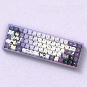 Teclas PBT Cherry Profile de Anime Miyu Takanashi <span class=keywords><strong>Rikka</strong></span>, en japonés e inglés, 74/129 teclas, juego de teclas personalizadas, gruesas y duraderas - Product Image 2