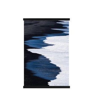 Nam châm gỗ đen khung Áp phích treo thân thiện với môi trường từ vải hình ảnh treo hiển thị áp phích cho văn phòng nhà - Product Image 1