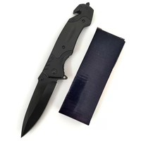 Couteau pliant multifonctionnel portable en acier inoxydable, couteau de survie de poche pour le camping, la chasse, personnalisable OEM