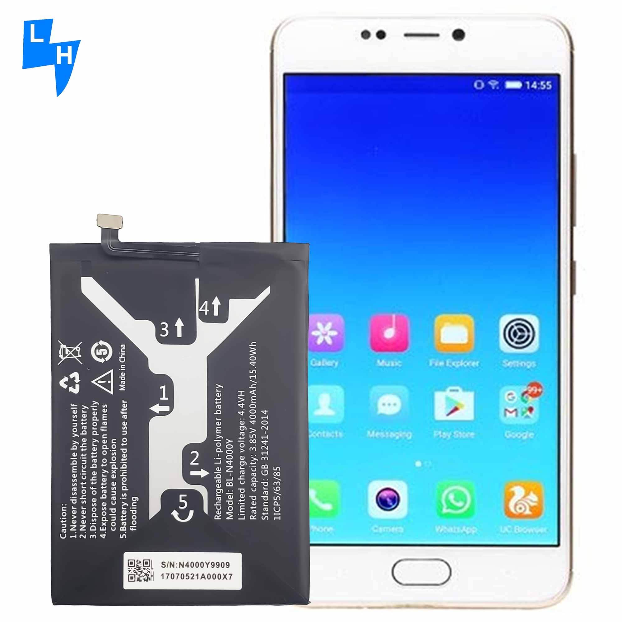 Bl-n4000y 4010mah Mobile Phone Battery For Gionee X1s A1 Lite Odm