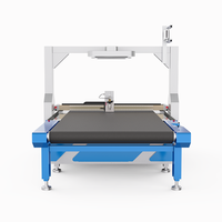 Machine de découpe automatique à couteau oscillant avec composants de moteur PLC, contrôle informatique, logiciel Ruida, 380V/220V, 11KW, max 50mm