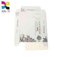 Crème pour les yeux colorée sérum huile essentielle cadeau personnalisé carton gaufrage argent masque facial petite boîte de papier cosmétique