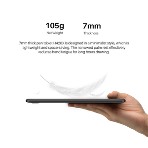 <span class=keywords><strong>Tablette</strong></span> graphique numérique <span class=keywords><strong>HUION</strong></span> H420X, qualité assurée, 8192 niveaux de pression du stylet, légère - Product Image 3