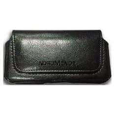 Funda de Teléfono Tipo Cartera Horizontal Universal Nordmende con Ranuras para Tarjetas, Negra, Cuero Artificial con Grabado - Product Image 3