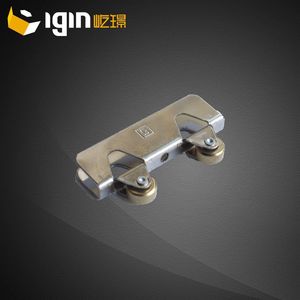 Roulettes de porte et fenêtre Igin en acier inoxydable avec roues en cuivre, antirouille, design minimaliste, accessoire de quincaillerie - Product Image 1