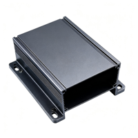 Boîtier en profilé d'aluminium pour dissipation thermique, boîtier de carte PCB en alliage d'aluminium avec ailettes de refroidissement pour la surveillance de l'alimentation électrique