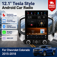 Stéréo de style Tesla en gros pour Chevrolet Colorado 2015-2018, Android Qualcomm Snapdragon 665, double Bluetooth, 48EQ DSP, fournisseur