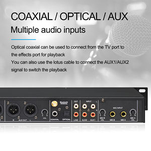 <span class=keywords><strong>P911</strong></span> Profesional Metal Audio Activo Crossover Estéreo Bluetooth 20Hz-20KHz Pantalla retroiluminada Montaje en mesa Equipo de sonido remoto - Product Image 5